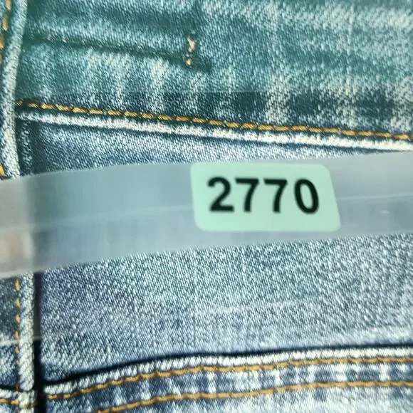 Best Mountain Denim Skirt Women Size L Blue Button Front Western Cowgirl Ranch - Picture 9 of 9